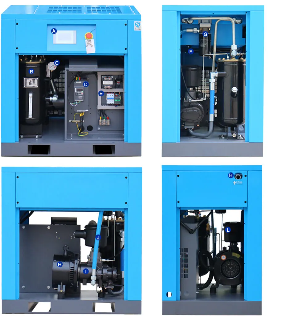 Variable speed screw air compressor(All types)-Panrui Compressor Co. , Ltd. Variable speed screw air compressor(All types)-Panrui Compressor Co. , Ltd.