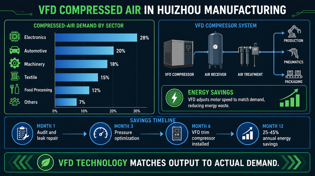 The Ultimate Huizhou VFD Screw Air Compressor Guide (2026)-Panrui Compressor Co. , Ltd. The Ultimate Huizhou VFD Screw Air Compressor Guide (2026)-Panrui Compressor Co. , Ltd.