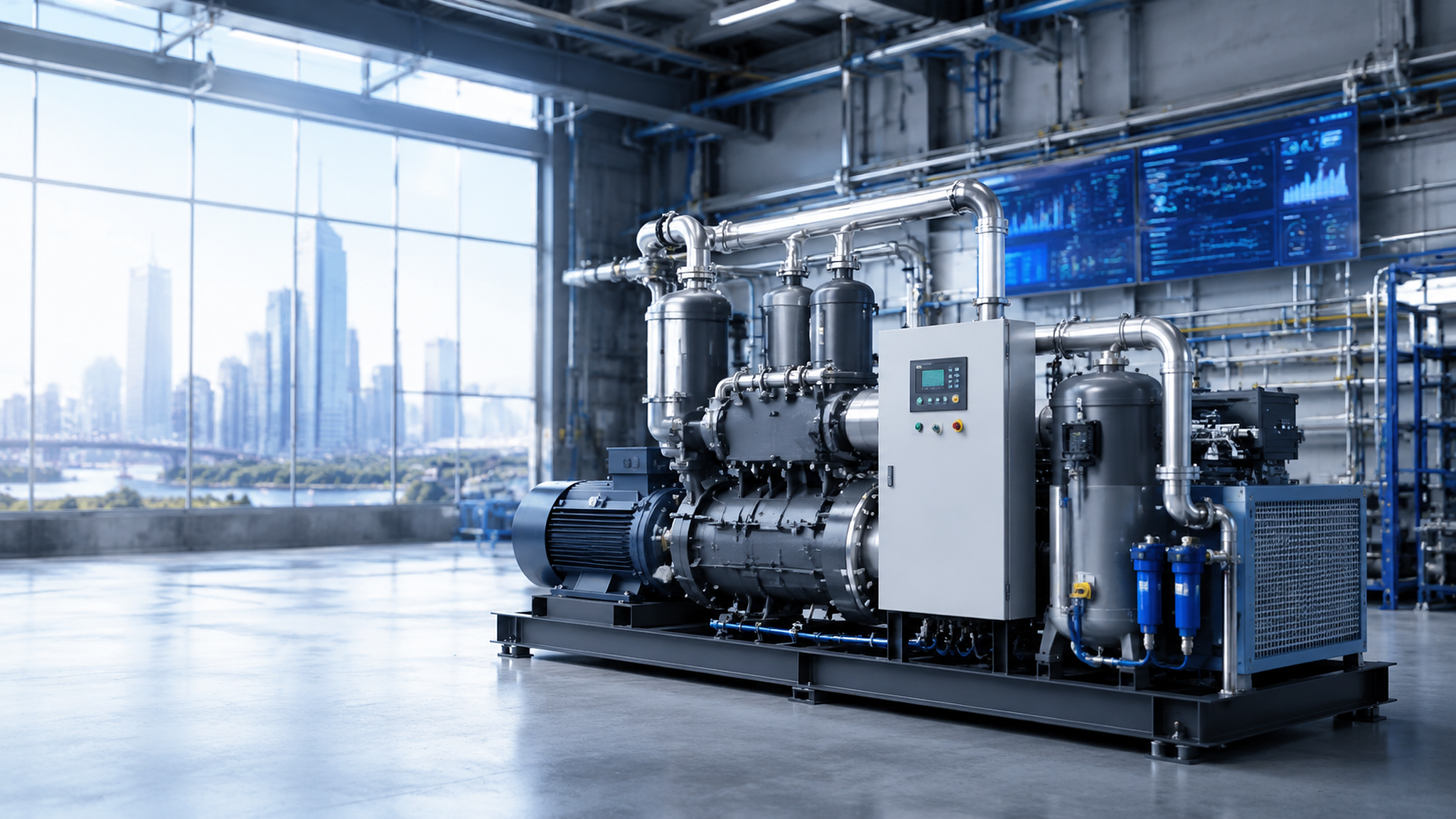 Two-Stage Screw Air Compressor in China: 2026 Manufacturer Selection Guide-Panrui Compressor Co. , Ltd. Two-Stage Screw Air Compressor in China: 2026 Manufacturer Selection Guide-Panrui Compressor Co. , Ltd.