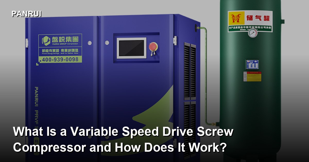 What Is a Variable Speed Drive Screw Compressor and How Does It Work?-Panrui Compressor Co. , Ltd. What Is a Variable Speed Drive Screw Compressor and How Does It Work?-Panrui Compressor Co. , Ltd.