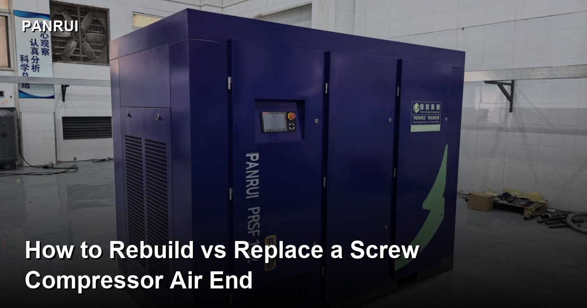 How to Rebuild vs Replace a Screw Compressor Air End screw compressor air end rebuild