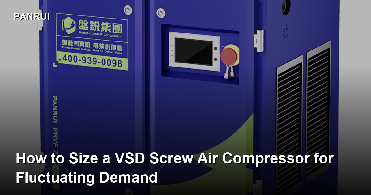 How to Size a VSD Screw Air Compressor for Fluctuating Demand VSD screw air compressor sizing