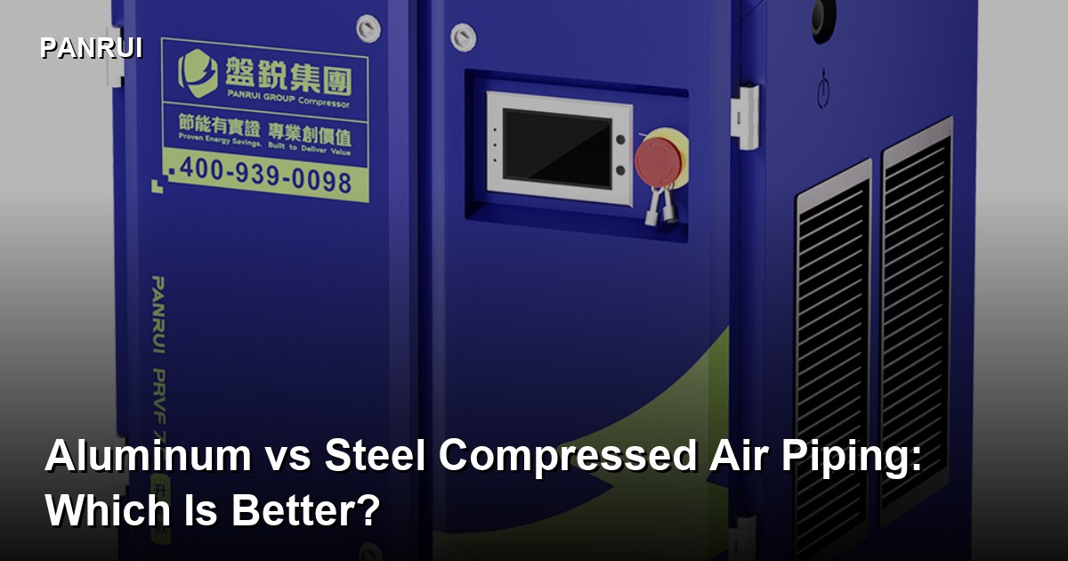 Aluminum vs Steel Compressed Air Piping: Which Is Better? aluminum vs steel compressed air pipe