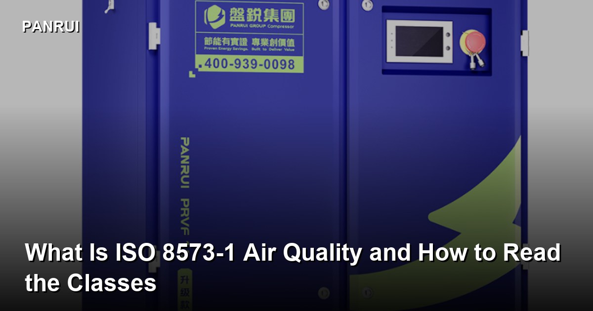 ISO 8573-1 compressed air quality