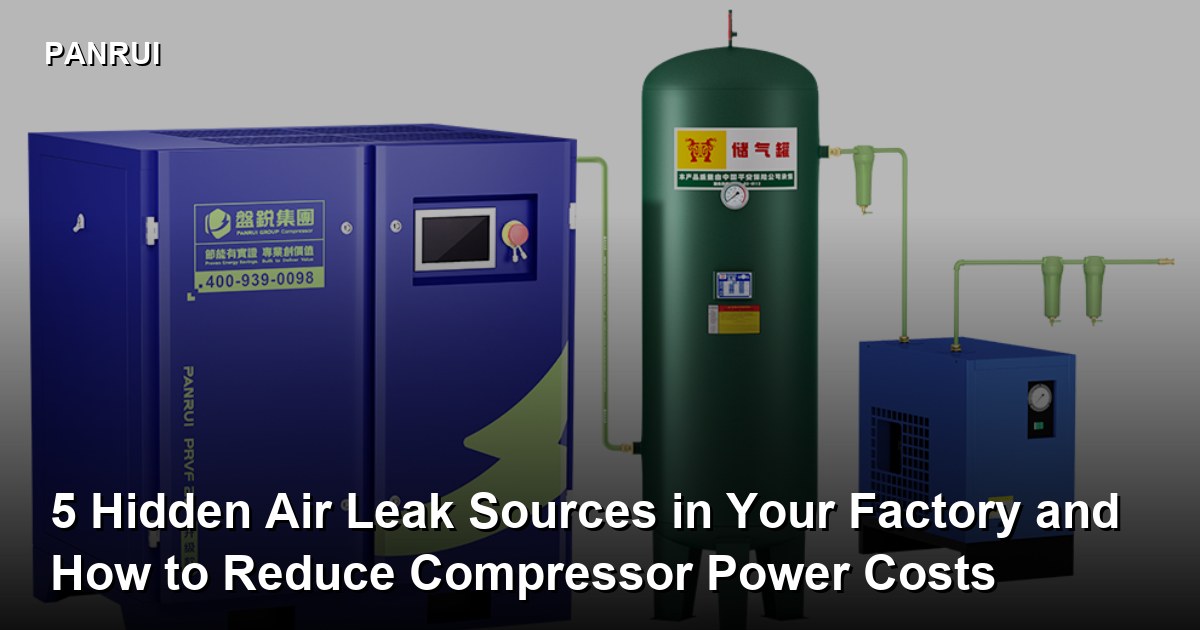 5 Hidden Air Leak Sources in Your Factory and How to Reduce Compressor Power Costs-Panrui Compressor Co. , Ltd. 5 Hidden Air Leak Sources in Your Factory and How to Reduce Compressor Power Costs-Panrui Compressor Co. , Ltd.