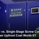 two stage screw air compressor